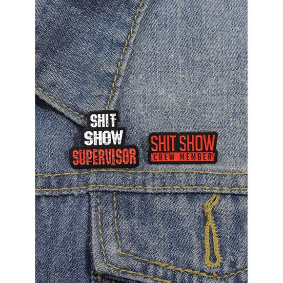 2pcs Creative Funny Enamel Pin Brooch - Cartoon Character Backpack Clothing - Picture 2 of 5